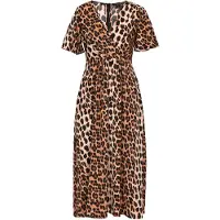 Faina Vestido 'Festive' bege / castanho / castanho claro / preto