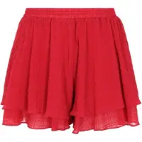 Faina Calças 'Festive' vermelho vivo