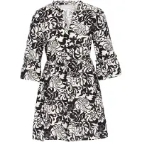 Usha Vestido preto / branco
