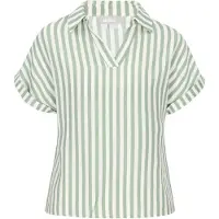 Usha Blusa 'Casual' menta / branco