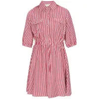 Usha Vestidos camiseiros vermelho vivo / branco