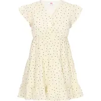 Mymo Vestido de verão amarelo claro / preto