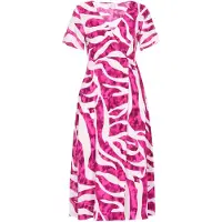 IZIA Vestido de verão 'Festival' rosa / rosa escuro / branco