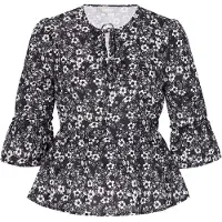 Usha Blusa preto / branco