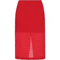 Faina Saia vermelho vivo