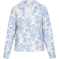 Usha Blusa azul pombo / branco