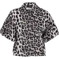 Faina Blusa 'Festive' cappuccino / preto