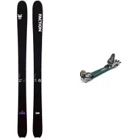 Faction - Packs skis travessia - Pack La Machine Grom 2024 para criança - Preto