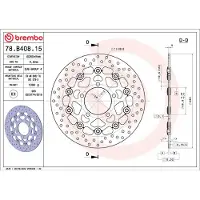 Brembo Disco De Freio Flutuante Oro 78b40815