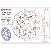 Brembo Disco De Freio Flutuante Oro 78b40895