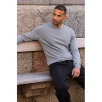 TeeShoppen Pullover ' Pullover Crew ' cinzento