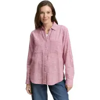 Tom Tailor Blusa De Manga Comprida With Slub Structure 1035247