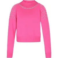 Faina Pullover fúcsia / branco pérola
