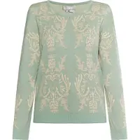 Usha Pullover creme / verde