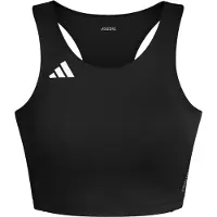 Adidas Top desportivo 'Adizero E' preto / branco