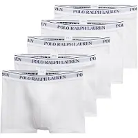 Ralph Lauren para homem. 714864292010 Pack 5 Boxers Basics branco (M), Homewear, Algodão