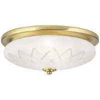 Orion Candeeiro de teto Porto, Ø 37 cm, cor de bronze, vidro, E27