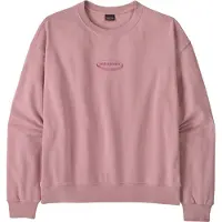 Patagonia Sweat-shirt W'S '95 OVAL LOGO DAILY CREW mulheres - Rosa - EU L
