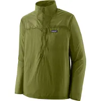 Patagonia - Vestuário caminhada - M's Houdini Stash 1/2 Zip P/O Caper Green para Homem - Nylon - Tamanho S - Verde