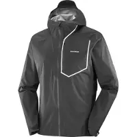 Salomon - Vestuário trail corrida - Bonatti Pro Jkt M Deep Black para Homem - Tamanho S - Preto
