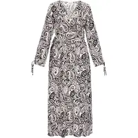 Usha Vestido preto / branco