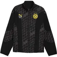 Puma Casaco deportivo 'Borussia Dortmund' amarelo / cinzento escuro / preto / branco