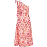 IZIA Vestido de verão 'Festival' orquídea / coral / pó / vermelho