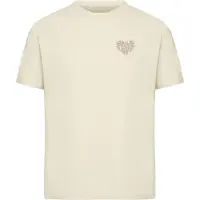 Miss Tee Camisa 'Only Love Heart' areia
