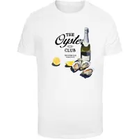 Mister tee Camisa 'The Oyster Club' amarelo / verde escuro / preto / branco