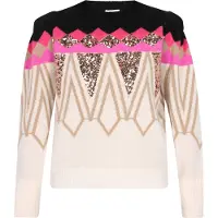 IZIA Pullover mistura de cores / rosa
