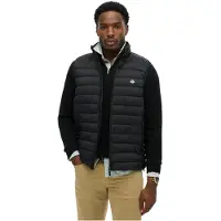 Superdry para homem. M5012341A Colete acolchoado Fuji Lite preto (S), Casual, Sustentável, Nylon reciclado
