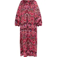 Usha Vestido rosa claro / vermelho / preto / branco