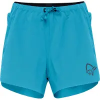 Norrøna - Vestuário trail corrida mulher - Senja Flex1 4" Shorts W Brittany Blue para Mulher - Nylon - Tamanho S - Azul