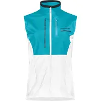 Norrøna - Vestuário trail corrida mulher - Senja Aero90 Vest W Brittany Blue Snow White para Mulher - Nylon - Tamanho M - Azul