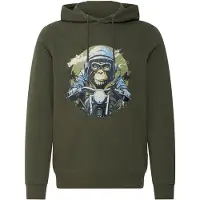 Blend Pullover ' BHRona Animal print ' cáqui / verde escuro