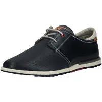 Pikolinos para homem. M8W-6429 Sapatos de couro Saler azul-marinho (45), Plano, 1 a 3cm, Cordão, Casual, Clássico