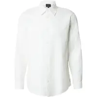 Armani Exchange para homem. XM002263AF13131F0206 Camisa Lettering Diagonal J branco (XS), Casual, Algodão, Manga comprida