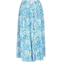 Usha Saia 'Festival' azure / branco