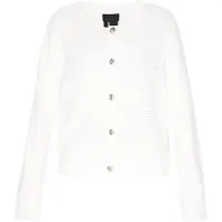 Dreimaster Klassik Casaco de malha offwhite