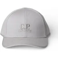 C.P. Company para homem. 20CMAC048A006288A Gorro de gabardina cinzento (OSFA), Casual, Cinza, Algodão