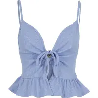 Urban Classics Camiseta Sem Mangas Waffle Pique Ruffle