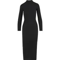 Urban Classics Vestido Midi De Manga Comprida Rib Mockneck