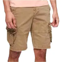 Superdry para homem. M7110433A Calções de treino Core castanho (32), Marrom, Casual, Algodão