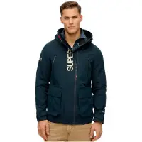 Superdry para homem. M5012104A Casaco corta-vento com capuz e bordado Ultimate navy (S), Casual, Poliéster, Marinho