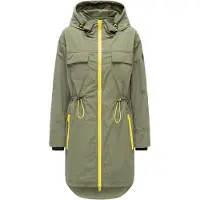 MARIKOO Parka meia-estação 'Trüffelbonbon 16' limão / oliveira