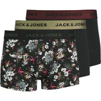 Jack & Jones Boxers Set Of 3 S Flower Microfiber