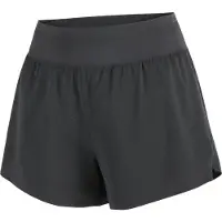 Salomon - Vestuário trail corrida mulher - Sense Aero Stow 4" W Deep Black para Mulher - Tamanho M - Preto