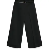 Vero Moda Calças De Cintura Alta Elma Belt Culotte Wide Leg