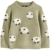 Next Pullover creme / verde pastel / preto / branco