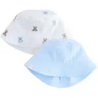 Next Chapéu azul claro / chocolate / branco